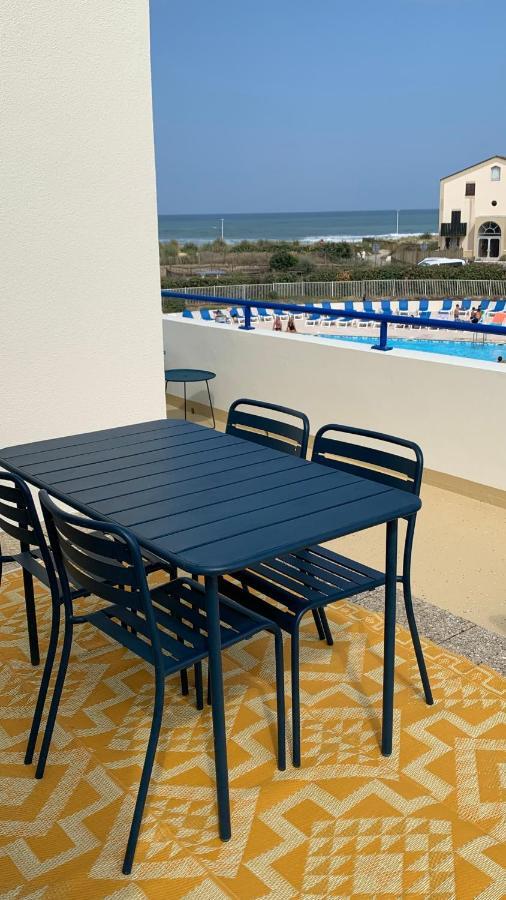 Bleu Marine Vue Ocean, 2 Chambres, Terrasse 30M2, Parking Privatif Et Piscine En Ete Лакано Экстерьер фото