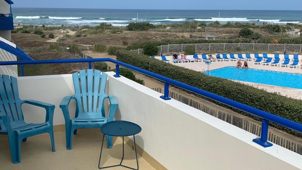 Bleu Marine Vue Ocean, 2 Chambres, Terrasse 30M2, Parking Privatif Et Piscine En Ete Лакано Экстерьер фото